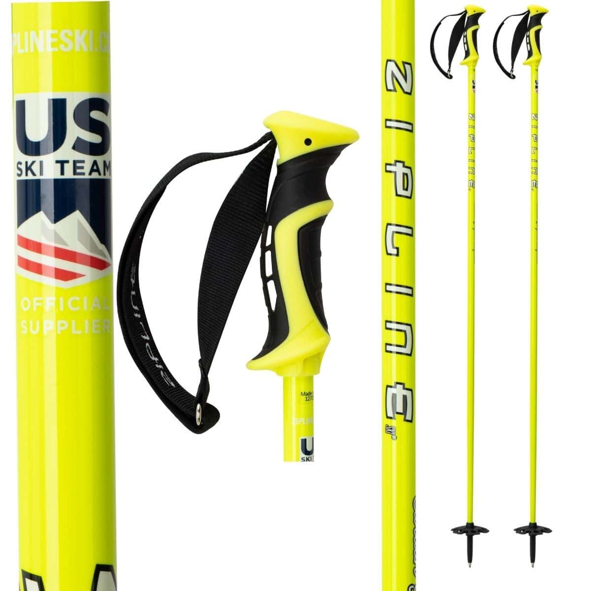 Garage Sale - Zipline Blurr 16.0 Graphite Composite Ski Poles - ZiplineSki