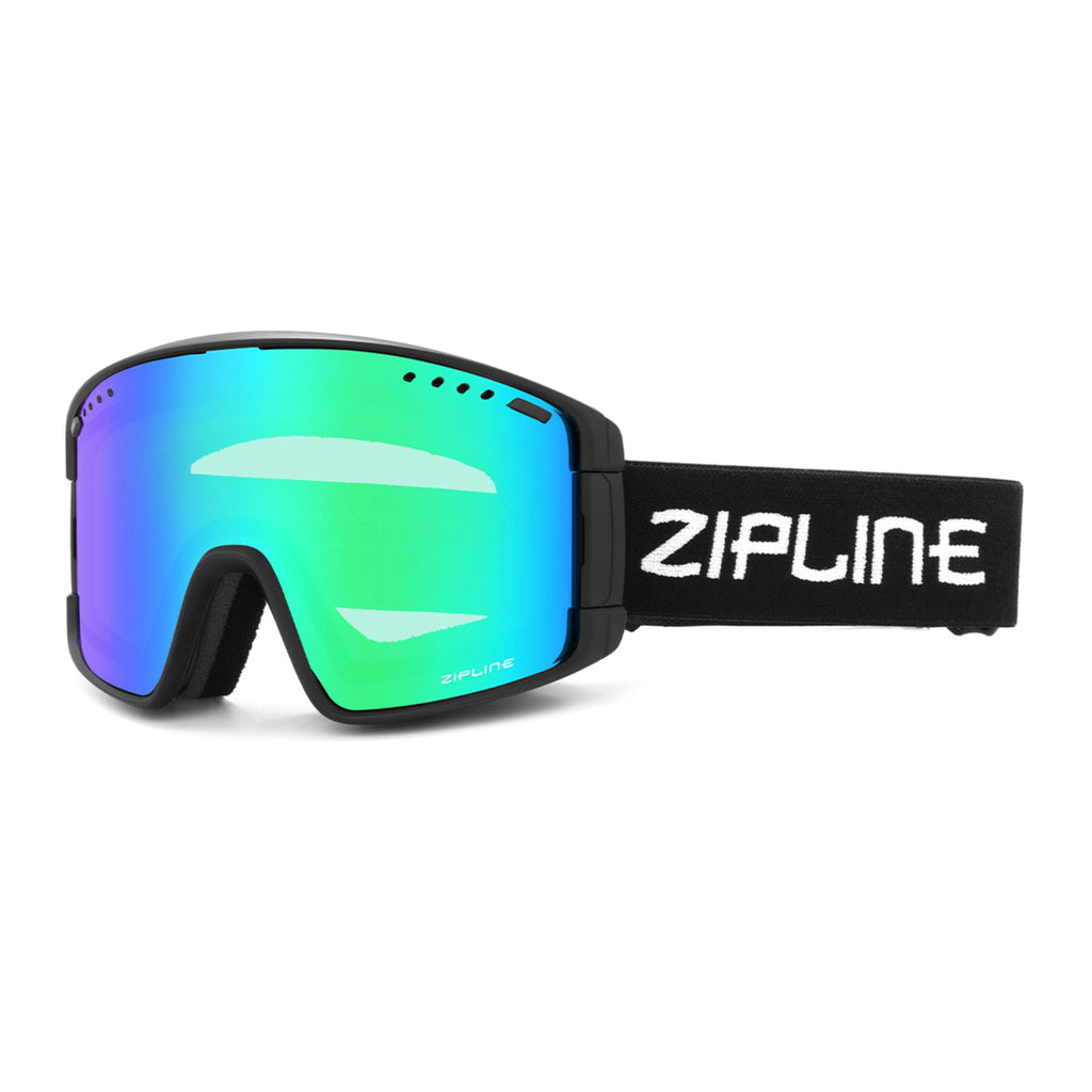 New Hybrid XT Goggles ZiplineSki Ocean Green - Gray Lens 
