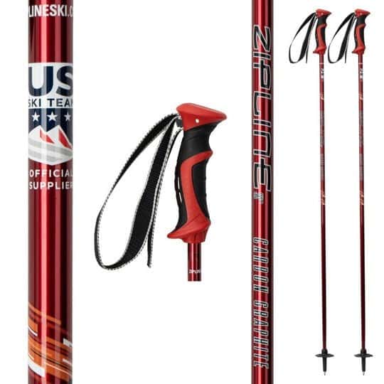 Garage Sale - Lollipop 14.0 Graphite Composite Ski Poles - ZiplineSki