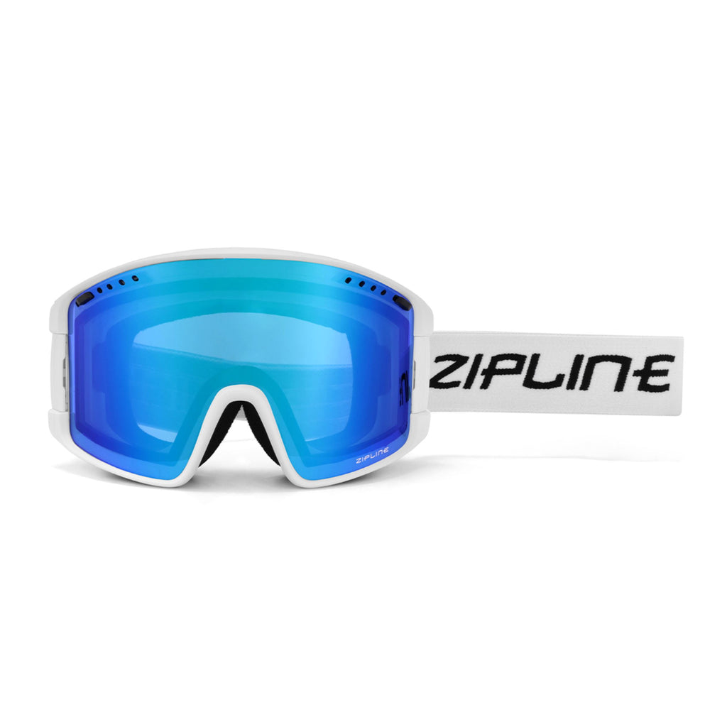 KLIK Goggles - Replacement Lenses Only ZiplineSki White Blue Moon - Blue Lens 
