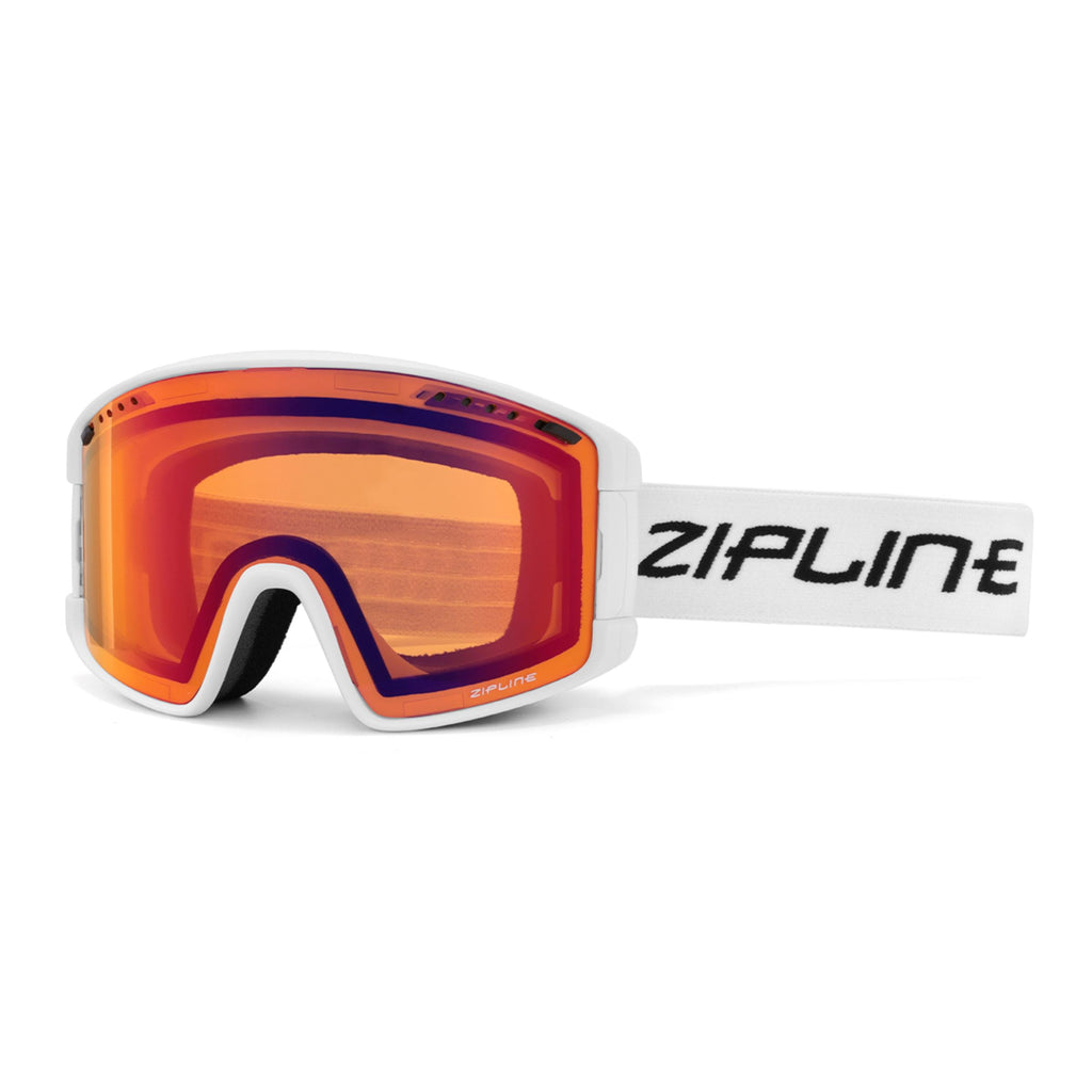 KLIK Goggles - Replacement Lenses Only ZiplineSki White Scorched - Amber Lens 