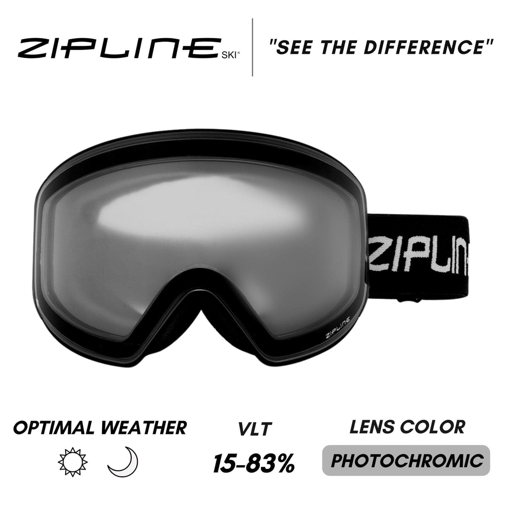 Podium XT Goggles - Black Frame ZiplineSki Photochromic 