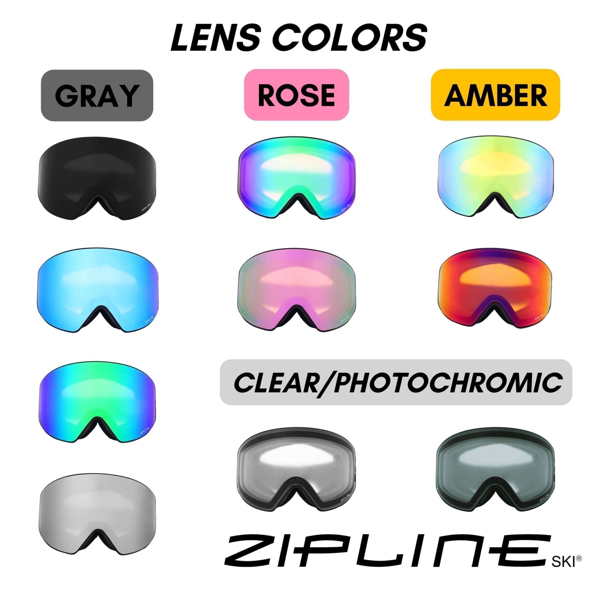 Podium XT Replacement Lens Only ZiplineSki 