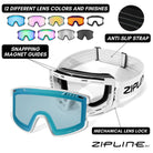 KLIK Goggles - White Frame - ZiplineSki