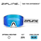 KLIK Goggles - White Frame - ZiplineSki