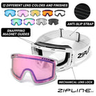 KLIK Goggles - White Frame - ZiplineSki