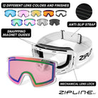 KLIK Goggles - White Frame - ZiplineSki