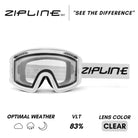 KLIK Goggles - White Frame - ZiplineSki