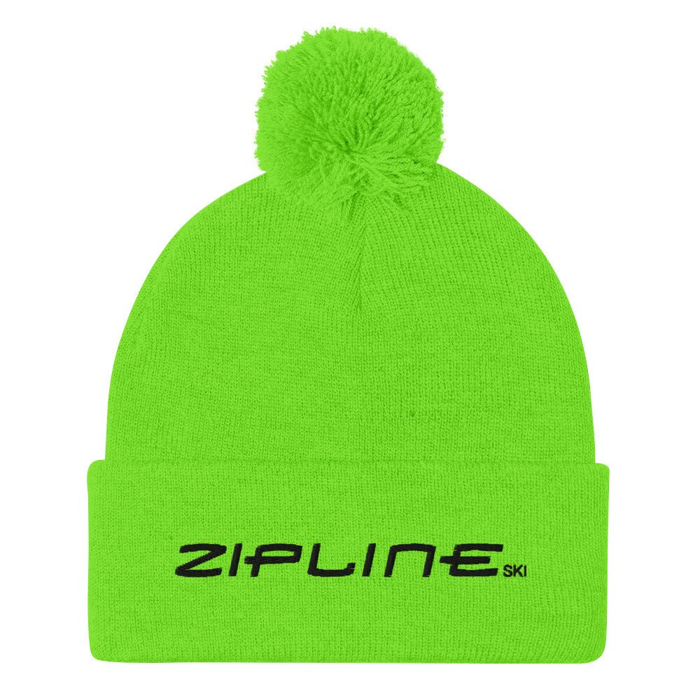 Neon Pom-Pom Beanie – ZiplineSki Neon Pom-Pom Beanie – ZiplineSki