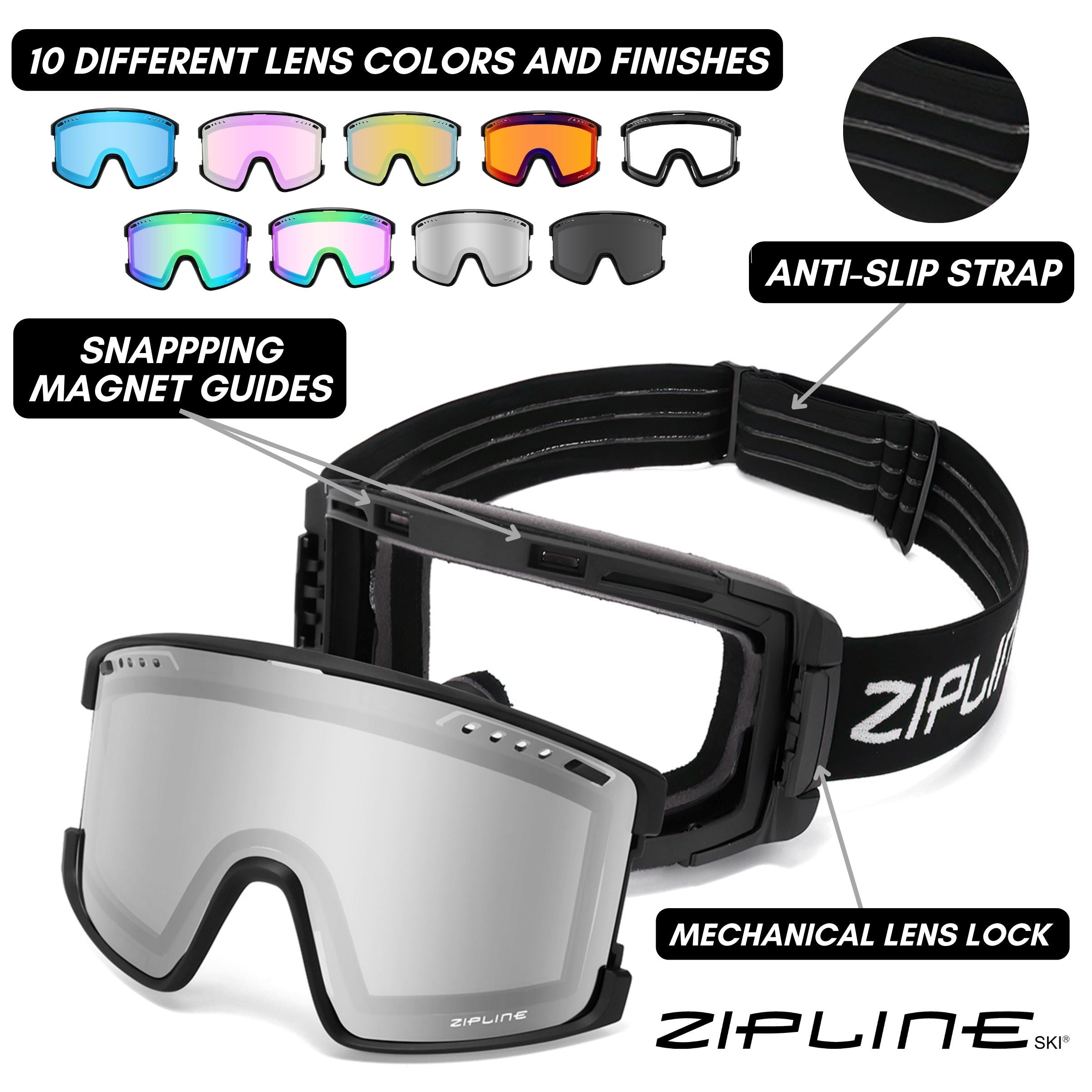 New Hybrid XT Goggles ZiplineSki 