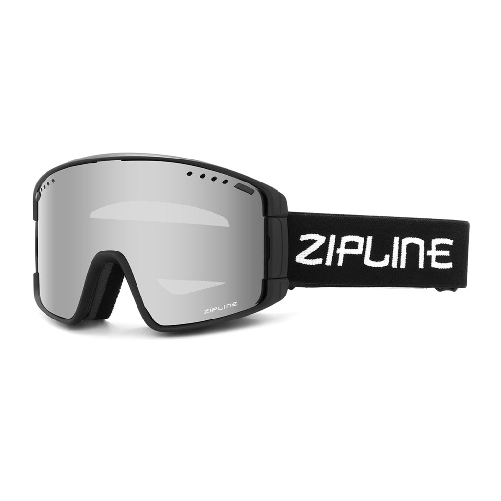 New Hybrid XT Goggles ZiplineSki Mirror Chrome - Gray Lens 