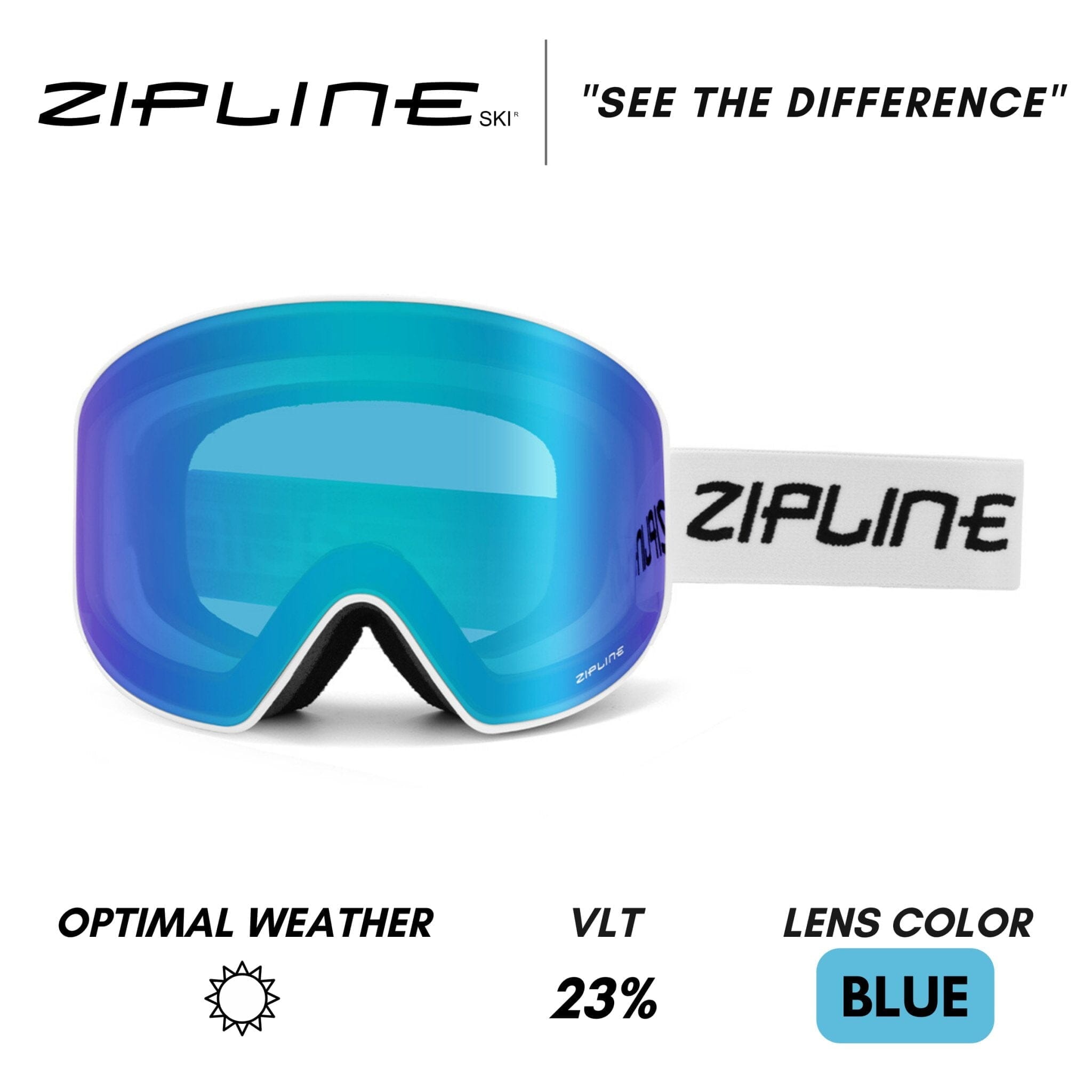 Podium XT Goggles - White Frame - ZiplineSki