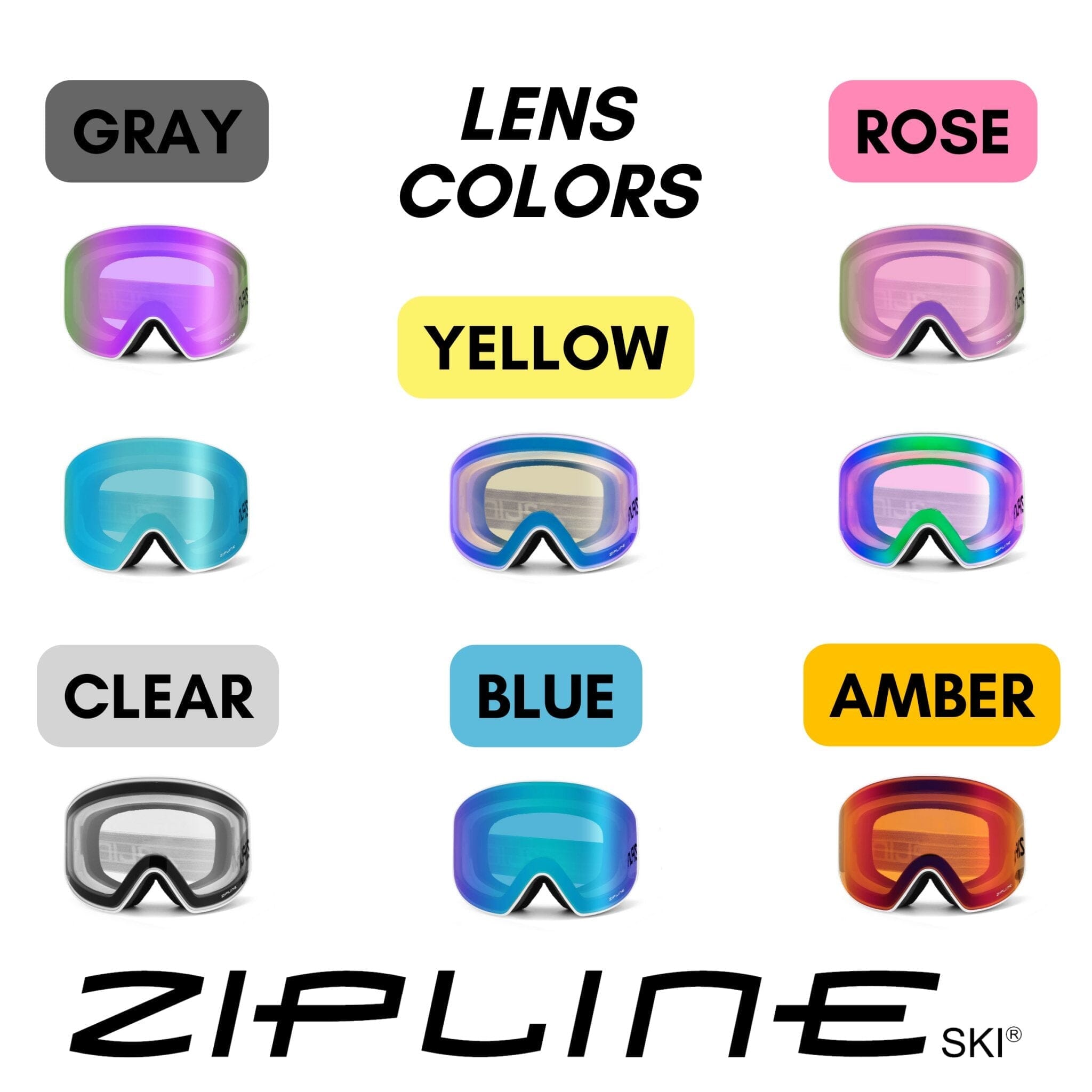 Podium XT Goggles - White Frame - ZiplineSki