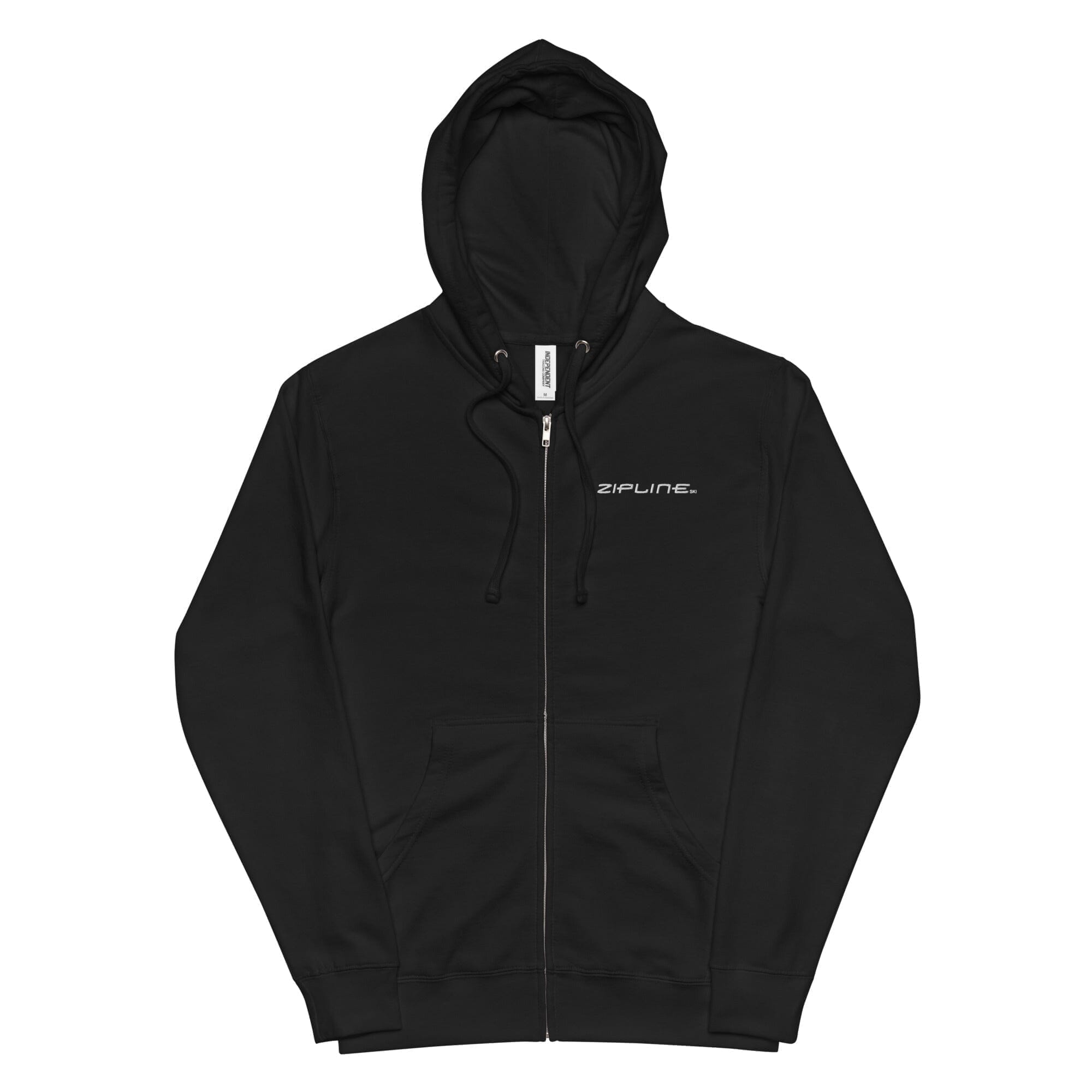 Unisex fleece zip up hoodie - ZiplineSki