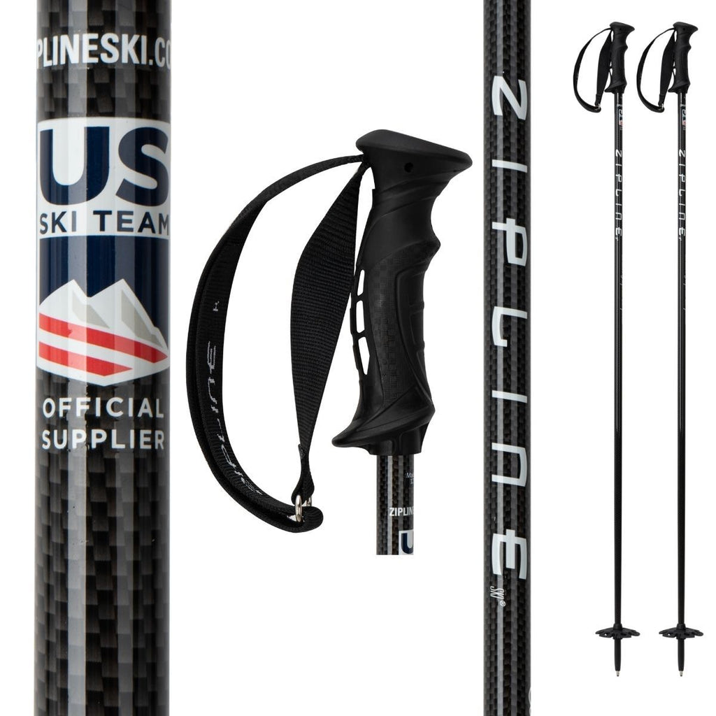 Zipline Blurr 16.0 Graphite Composite Ski Poles Ski Poles ZiplineSki 