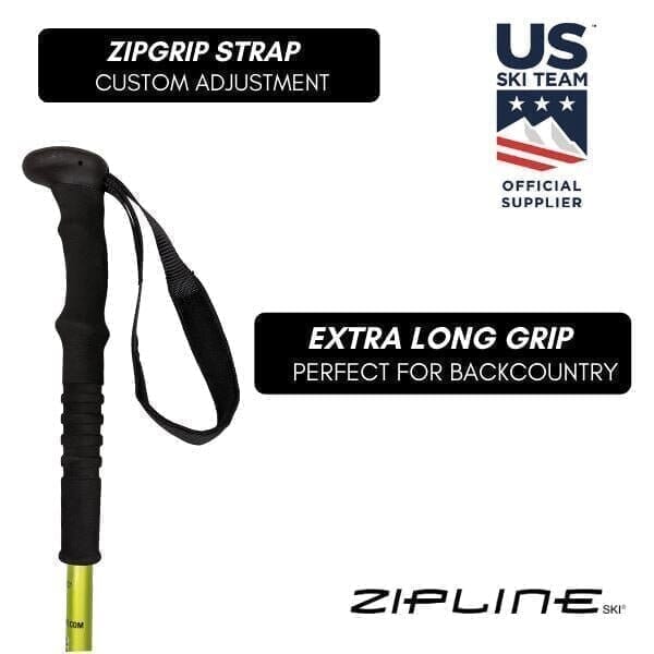 Zipline Blurr XT Graphite Composite Ski Poles - ZiplineSki