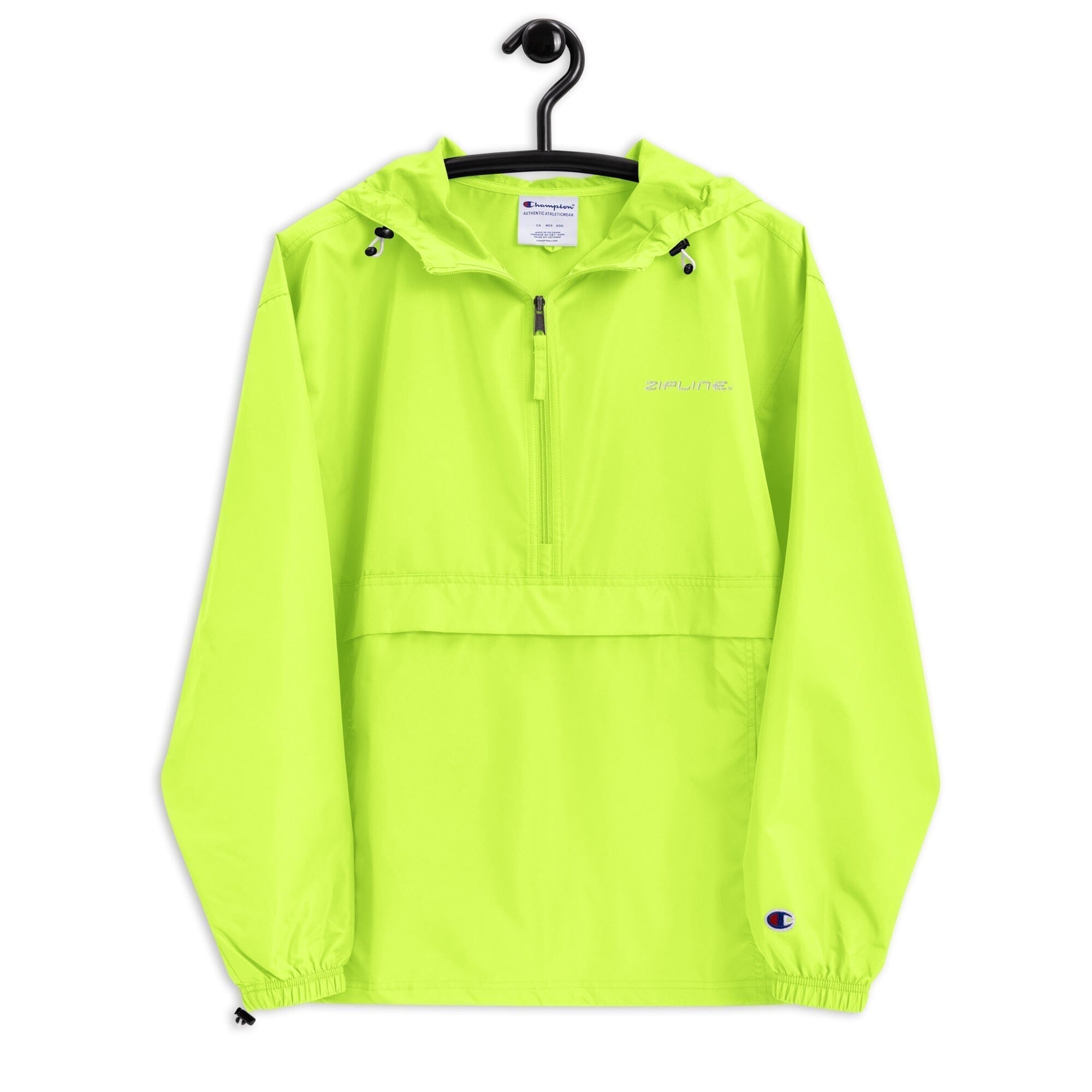 Zipline Embroidered Champion Packable Jacket - ZiplineSki