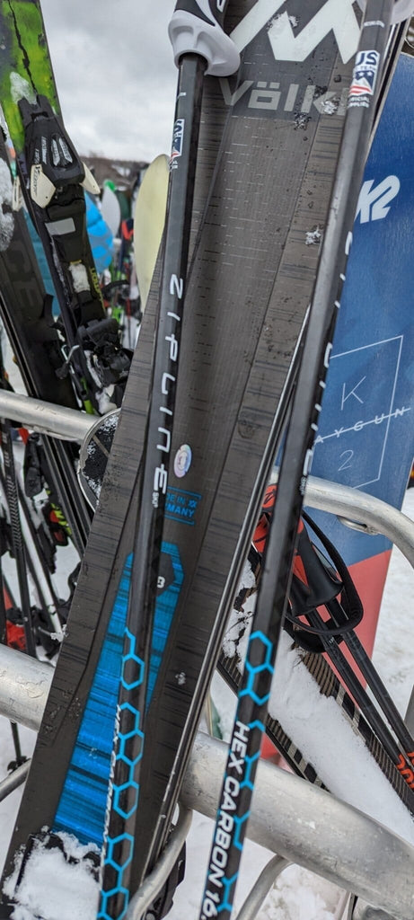 Zipline Hex 16.0 Carbon Weave Ski Poles - ZiplineSki